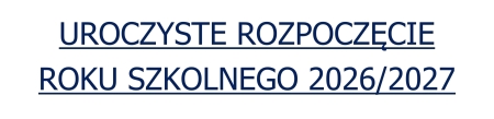 Rozpoczęcie Roku Szkolnego 