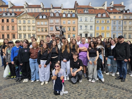 Wycieczka klas 7 i 8 do Warszawy