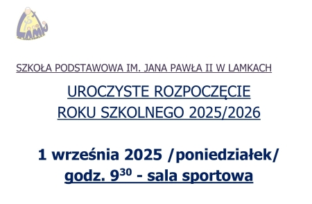 Rozpoczęcie roku szkolnego 2025/2026